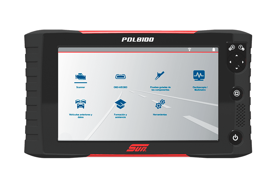 Escáner SUN PDL 8100, diagnóstico con osciloscopio y multímetro